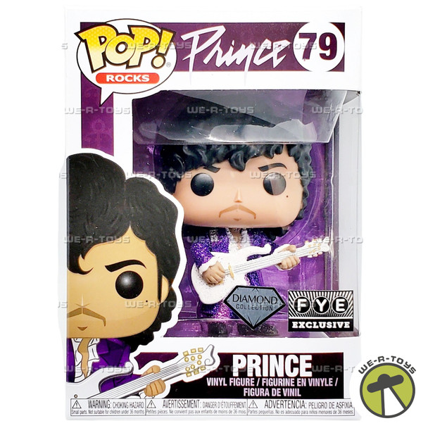Funko Pop! Rocks 79 Purple Rain Prince Diamond Collection FYE Exclusive Figure