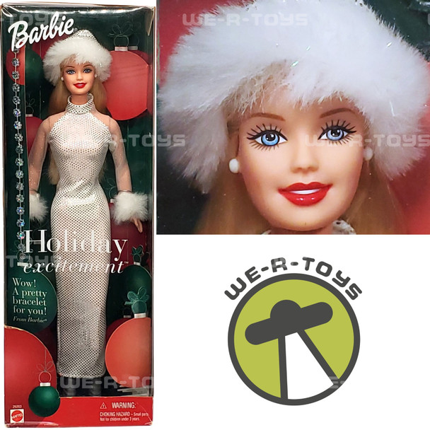 Holiday Excitement Barbie Doll with Bracelet for You 2001 Mattel 29203