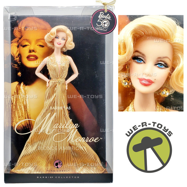 Barbie Doll As Marilyn Monroe Blonde Ambition Pink Label 2008 Mattel N4987