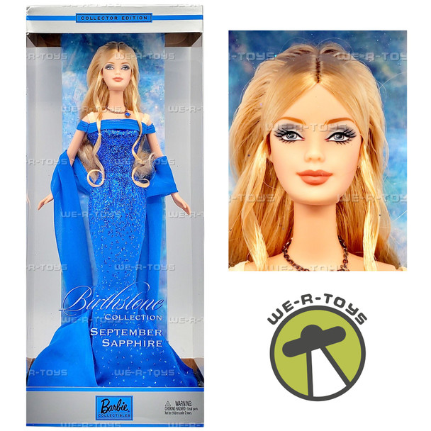 September Sapphire Birthstone Collection Barbie Doll 2002 Mattel B2394