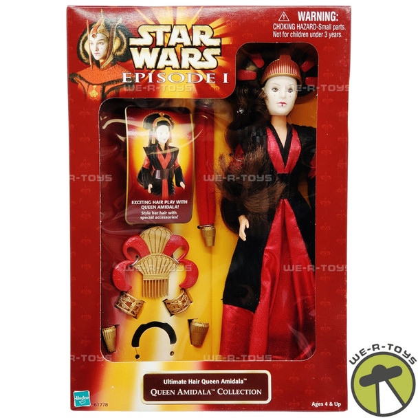 Star Wars Episode I Ultimate Hair Queen Amidala Doll 1998 Hasbro No. 61778 NRFB