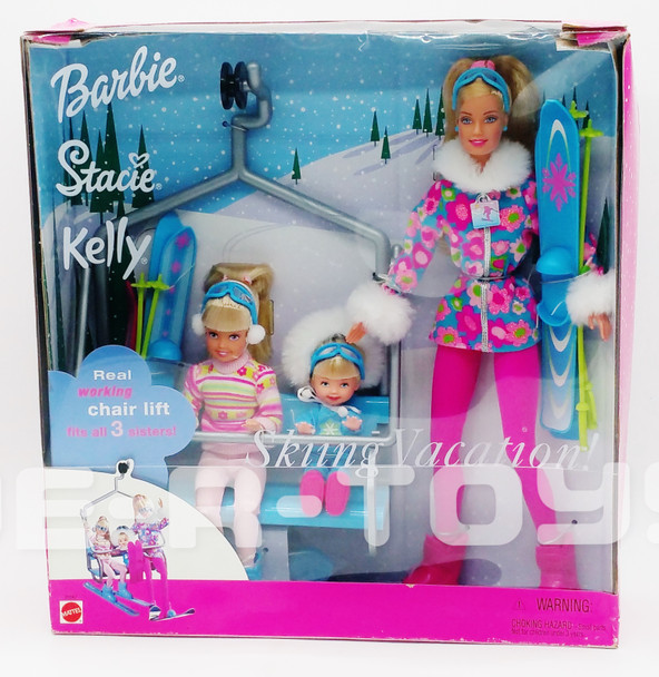 Barbie Skiing Vacation Doll Set Barbie Stacie Kelly Dolls 2000 Mattel 29347
