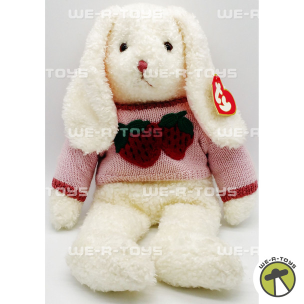 Ty Beanie Buddy Curly the White Bunny 18" Plush Toy W/ Tag 1991 NEW