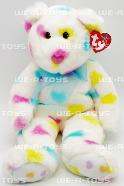 Ty Beanie Buddy Kissme The Valentines Bear 10" Plush Toy W/ Tag 2002 NEW