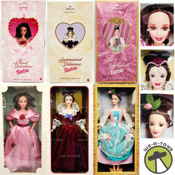 Barbie Hallmark Sweet, Sentimental & Fair Valentine Dolls Lot of 3 NRFB