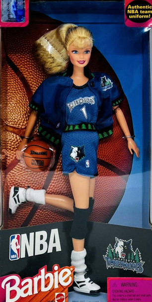 NBA Barbie Doll Minnesota Timberwolves 1998 Mattel 20702