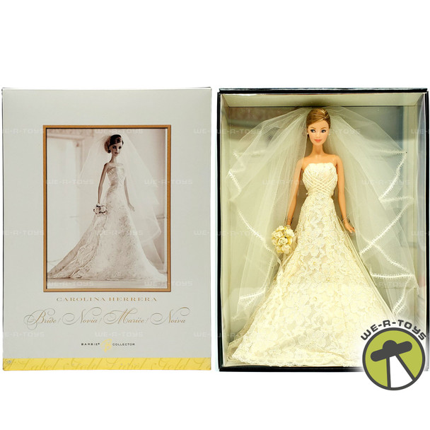 Barbie Collector Carolina Herrera Designer Bride Doll Gold Label Mattel B9797