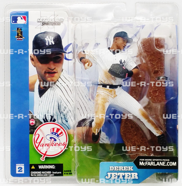 MLB Sportspicks New York Yankees Derek Jeter #2 Figure McFarlane Toys 2002 NRFP