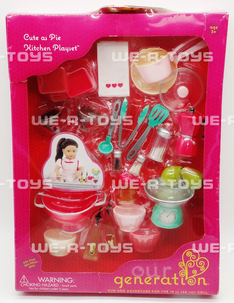 Our Generation Cute As Pie Kitchen Playset Maison Battat 2017 #BD37283 NRFB