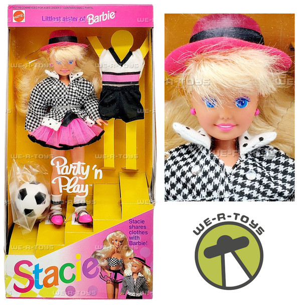 Party 'n Play Stacie Littlest Sister of Barbie Doll 1992 Mattel 5411
