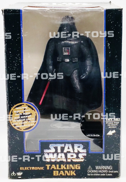 Star Wars Darth Vader Electronic Talking Bank Think Way Toys 1996 #13903