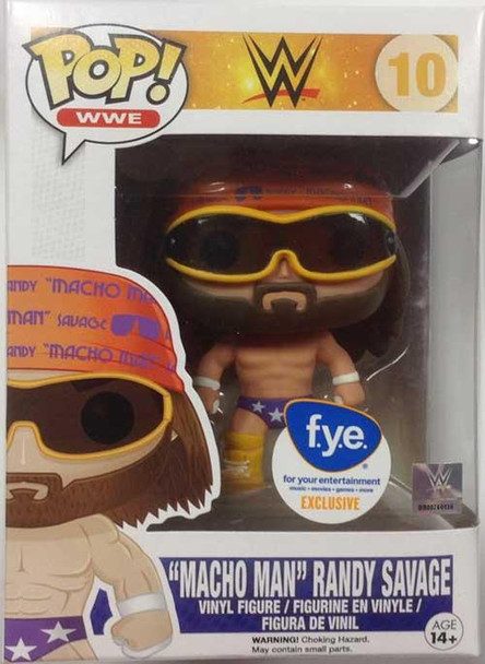 Funko Pop! WWE #10 Macho Man Randy Savage Vinyl Pop Figure FYE Exclusive