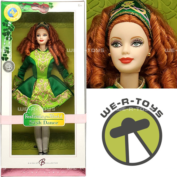 Irish Dance Barbie Doll Festivals of the World DotW Pink Label Mattel K7920