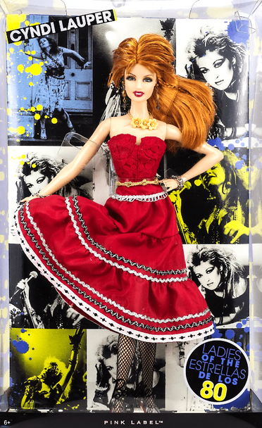 Barbie Collector Ladies of the '80s Cyndi Lauper Doll Pink Label Mattel R4460