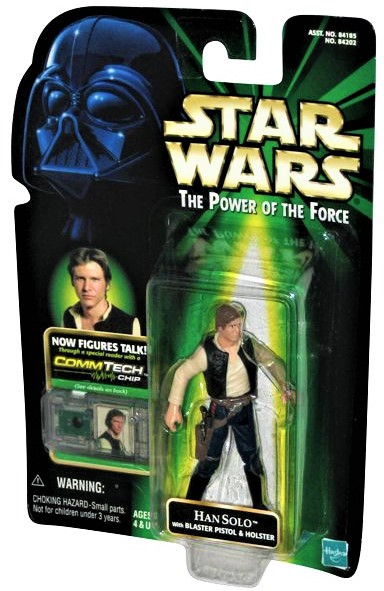 Star Wars Power of the Force CommTech Chip Han Solo Action Figure Hasbro 84202