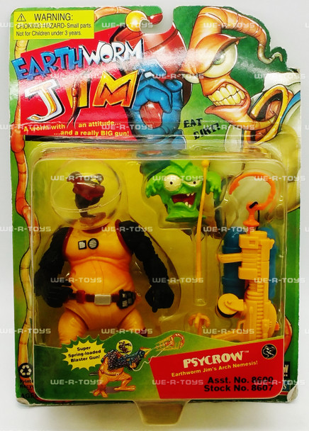 Earthworm Jim Psycrow Action Figure Playmates 1995 No. 8607 NRFP