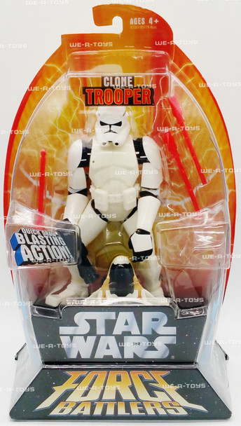 Star Wars Force Battlers Clone Trooper Action Figure Hasbro 2006 No. 87267 NRFP