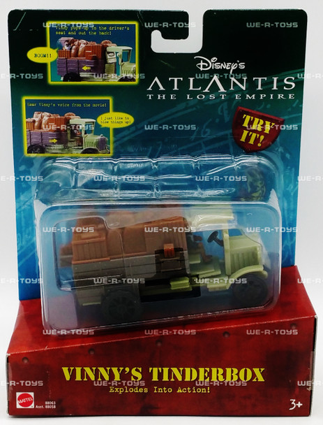 Disney's Atlantis the Lost Empire Vinny's Tinderbox Vehicle Mattel 2000 NRFP