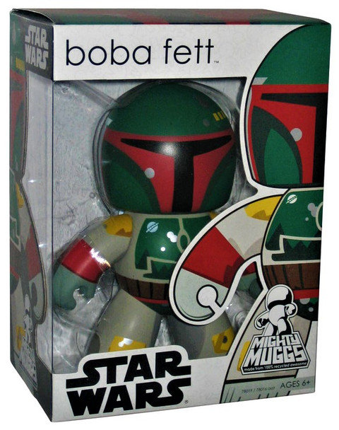 Star Wars Mighty Muggs Boba Fett Figure 2007 Hasbro