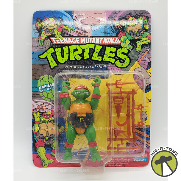 TMNT Raphael Action Figure Teenage Mutant Ninja Turtles 10 Back Unpunched 1988