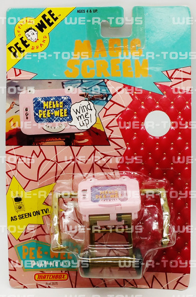 Pee Wee's Playhouse Wacky Wind-Ups Magic Screen Figure 1988 Matchbox NRFP