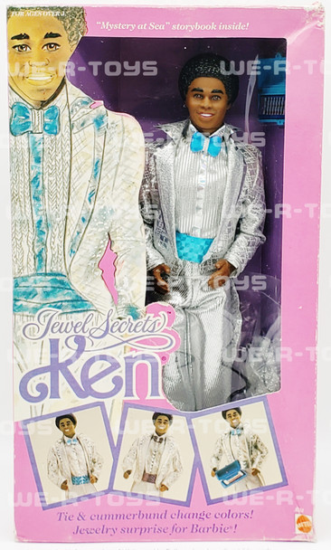 Barbie Jewel Secrets Ken Doll African American 12" 1986 Mattel # 3232 NRFB