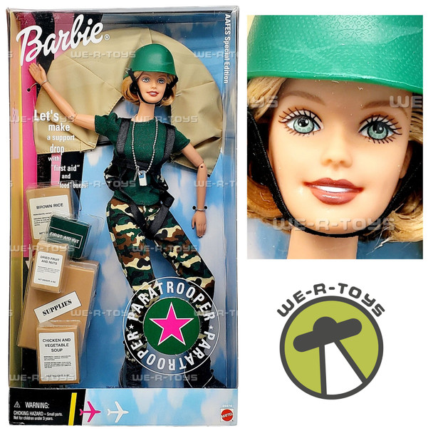 Paratrooper Barbie Doll AAFES Special Edition 2000 Mattel 29474 NEW