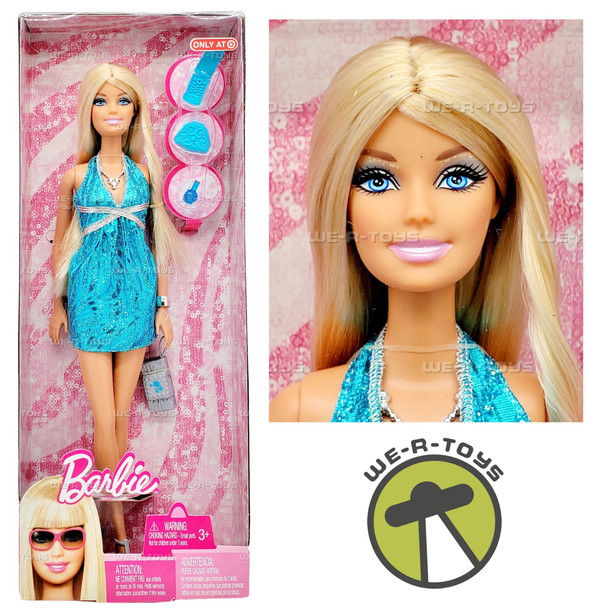 Glitz Barbie Doll in Shimmering Blue Dress 2009 Target Exclusive Mattel T3785