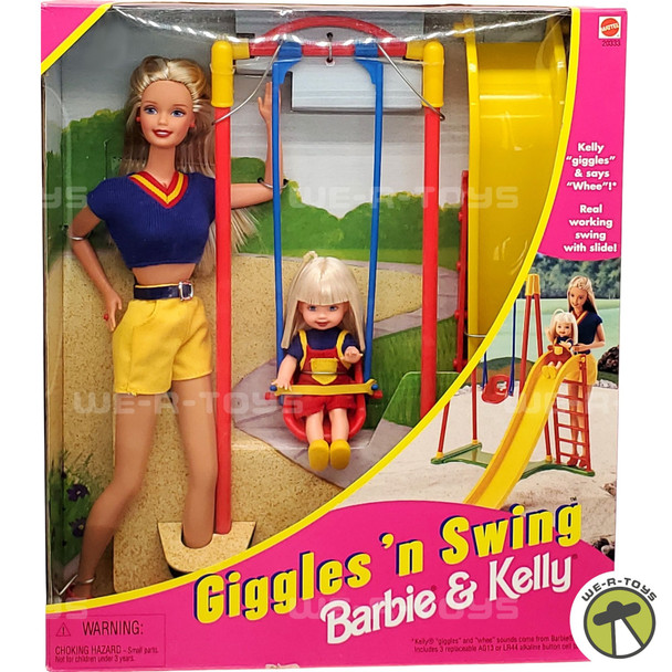 Barbie & Kelly Giggles 'n Swing Doll Play Set 1998 Mattel 20333