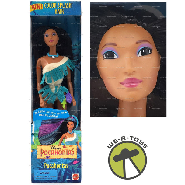 Disney's Pocahontas Color Splash Hair Doll Mattel 1995 No. 14864