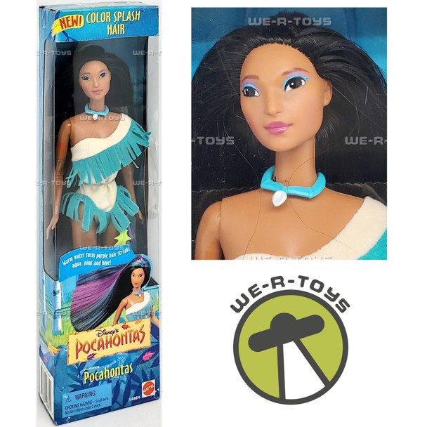 Disney's Pocahontas Color Splash Hair Doll Mattel 1995 No. 14864