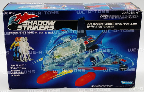 Shadow Strikers Hurricane Scout Plane With X-Ray Tracer Kenner 1990 #59020 NEW