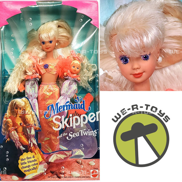 Barbie Mermaid Skipper and the Sea Twins Doll Set 1993 Mattel 10506