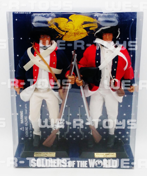 Soldiers of the World 1776 American Patriot & British Redcoat 12" Figures NEW