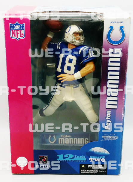 NFL Indianapolis Colts Quarterback #18 Peyton Manning 12" Action Figure 2004 NEW