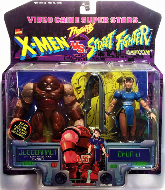 Video Game Super Stars X-Men vs. Street Fighter Juggernaut vs Chun Li Figure Set