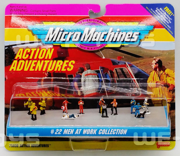Micro Machines Action Adventures #22 Men At Work Collection Galoob 1993 NEW