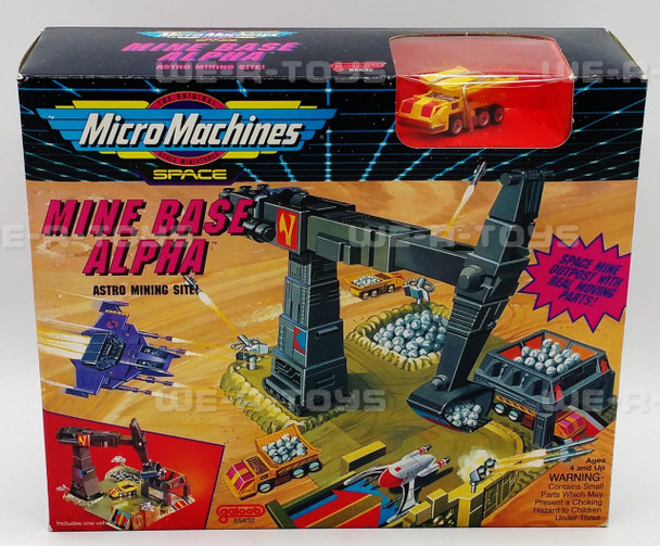 Micro Machines Space Series Mini Base Alpha Astro Mining Site Galoob 1993 NEW