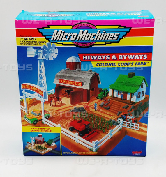 Micro Machines Hiways & Byways Colonel Cobb's Farm Set Galoob 1994 No. 65316 NEW