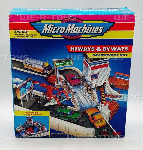 Micro Machines Hiways & Byways Drawbridge Bay Set Galoob 1994 No. 65313 NEW