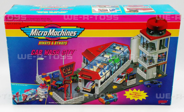 Micro Machines Hiways & Byways Car Wash City Set Galoob 1993 #64541 NEW