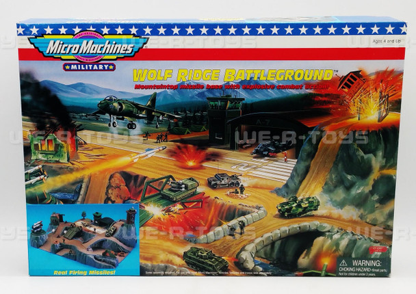 Micro Machines Military Series Wolf Ridge Battleground Set Galoob 1998 #7004 NEW