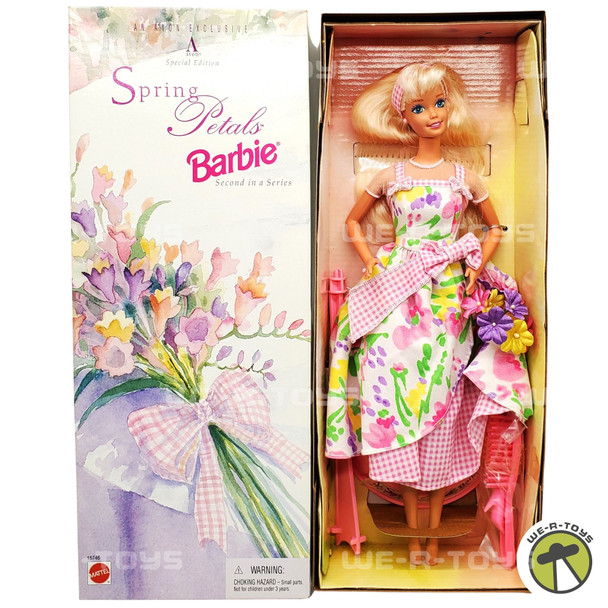 Spring Petals Barbie Doll Blonde Second in Series Avon Exclusive Special Edition