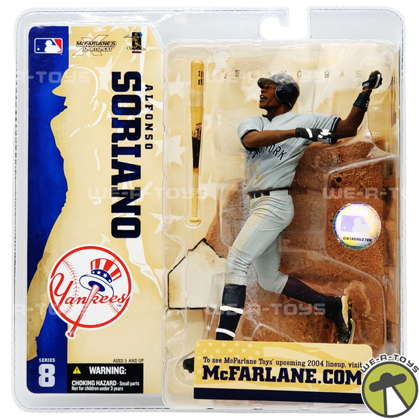 McFarlane Toys Alfonso Soriano with Gray Yankees Jersey MLB Series 8 Figure 2004