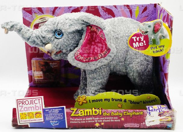 FurReal Friends Zambi the Baby Elephant Electronic Toy Hasbro 2009 NEW