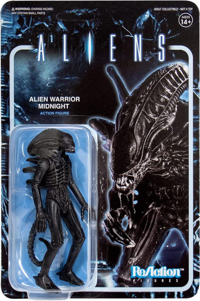 Aliens Super7 Aliens Reaction Figures Alien Warrior Midnight Action Figure