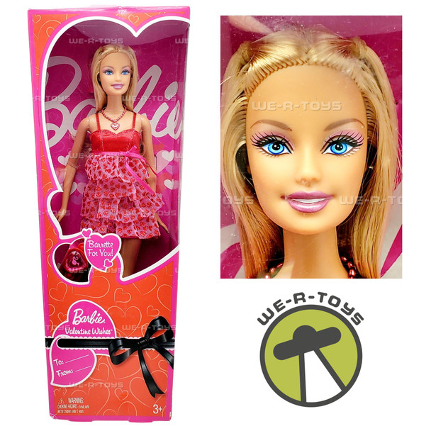 Valentine Wishes Barbie Doll 2009 Mattel R6587