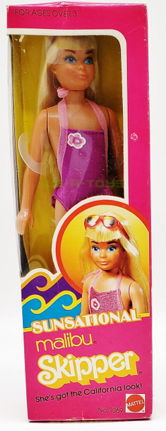 Barbie Sunsational Malibu Skipper Doll Mattel 1981 No.1069 NEW