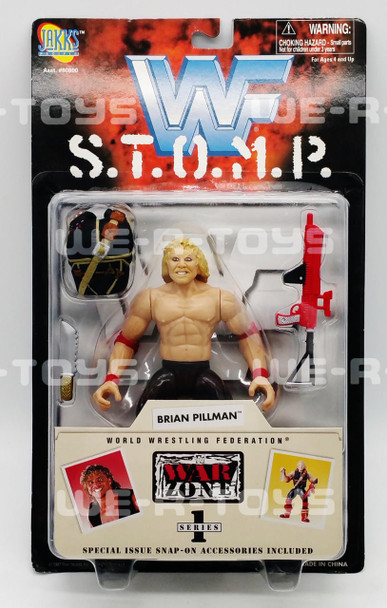 WWE S.T.O.M.P. War Zone Series 1 Brian Pillman Action Figure 1997 No. 80802 NRFP