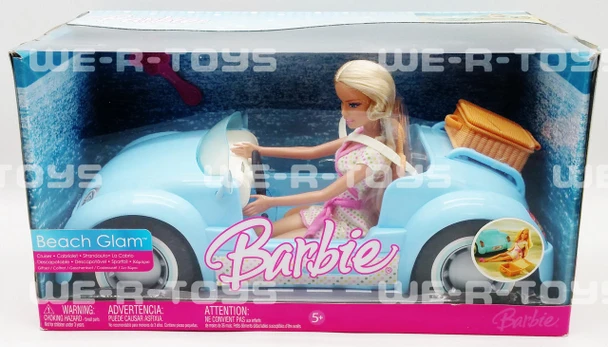 Barbie Beach Glam Cruiser With Doll Mattel 2006 No. L4524 NRFB